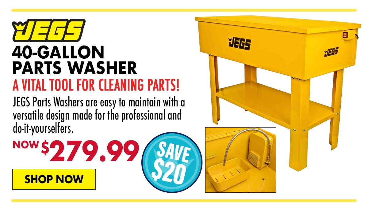 JEGS 40-Gallon Parts Washer - Now $279.99