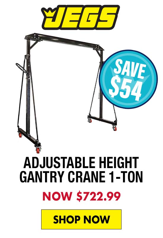 JEGS Adjustable Height Gantry Crane 1-Ton - Now $722.99