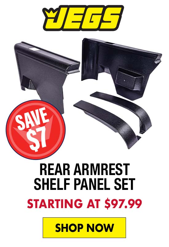 JEGS Rear Armrest Shelf Panel Set Fits Select 1970-1972 GM A-Body Models - Starting at $97.99