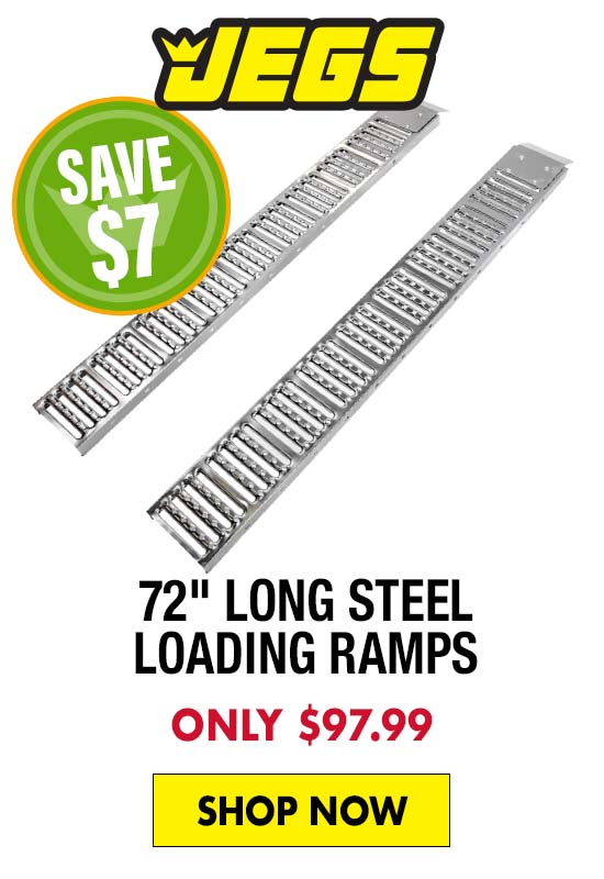 JEGS 72" Long Steel Loading Ramps - Only $97.99