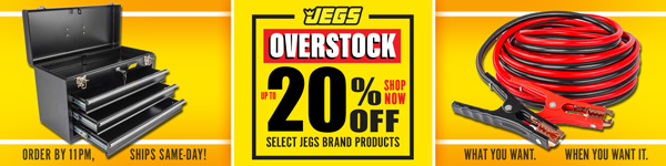 JEGS Overstock - Up to 20% OFF Select JEGS Brand Products