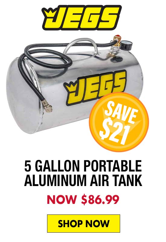 JEGS 5 Gallon Portable Aluminum Air Tank - Now $86.99