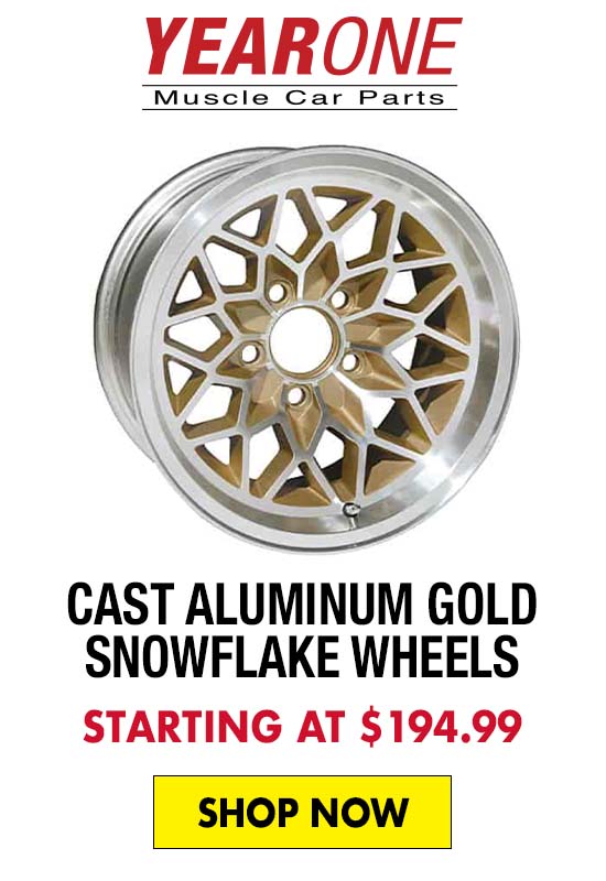 Year One Cast Aluminum Gold Snowflake Wheels - Starting at $194.99