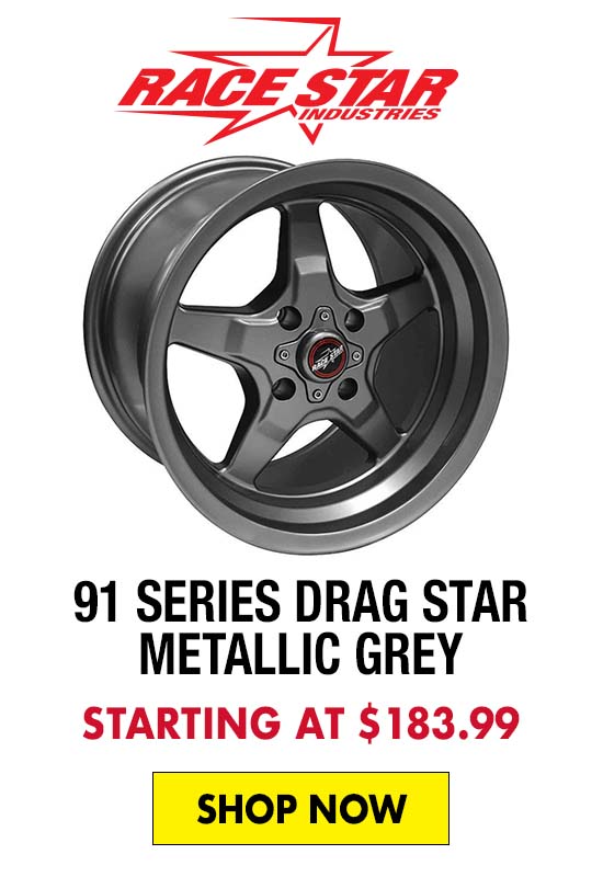 RaceStar 91 Series Drag Star Metallic Grey - Starting at $183.99