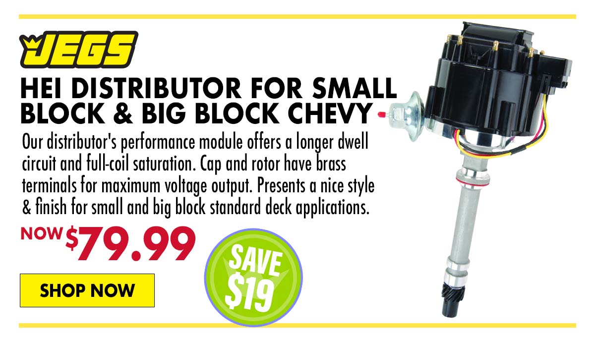 JEGS HEI Distributor For Small Block & Big Block Chevy - Now $79.99