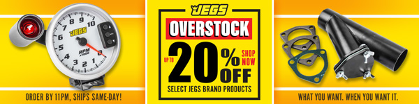 JEGS Overstock Up to 20% Off Select JEGS Brand Products
