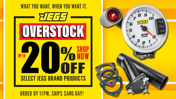 JEGS Overstock - Up to 20% Off Select JEGS Brand Products