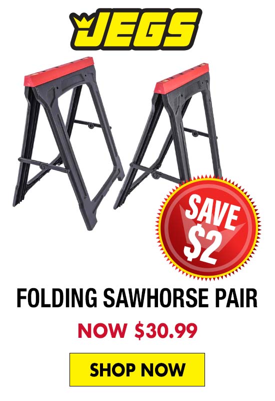 JEGS Folding Sawhorse Pair - Now $30.99
