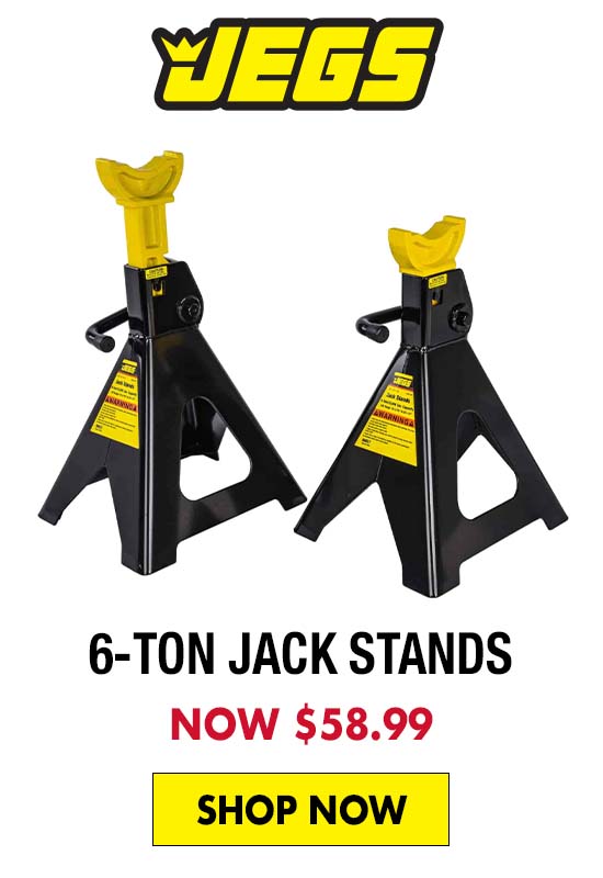 JEGS 6-Ton Jack Stands - Now $58.99