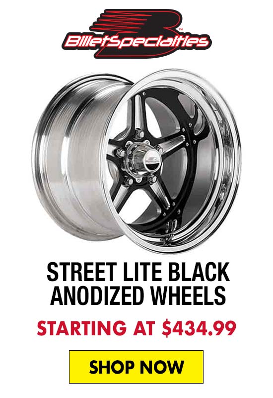 Billet Specialties Street Lite Black Anodized Wheels - Starting at $434.99