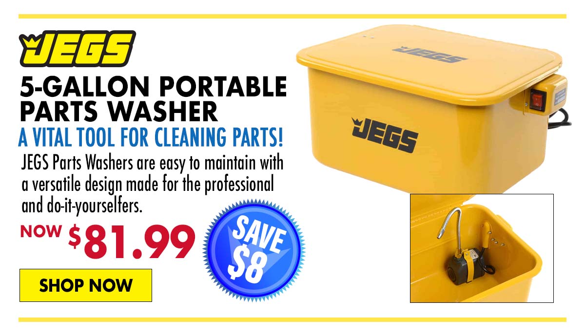 JEGS 5-Gallon Portable Parts Washer - Now $81.99