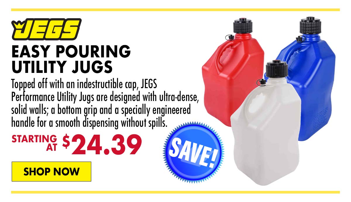 JEGS Easy Pouring Utility Jugs - Starting at $24.39