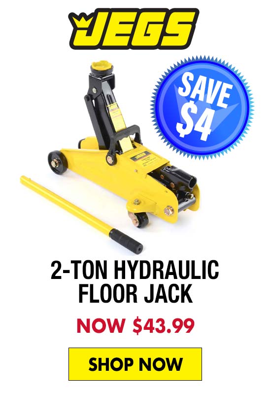 JEGS 2-Ton Hydraulic Floor Jack - Now $43.99