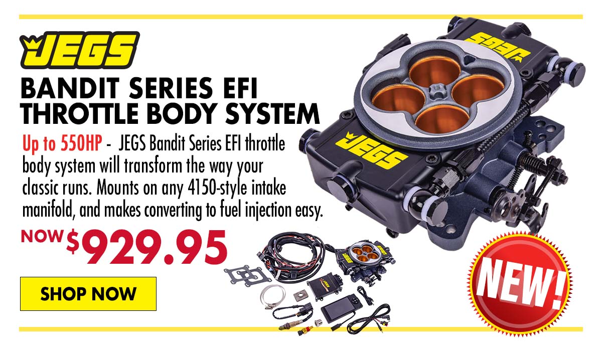 JEGS Bandit Series EFI Throttle Body System - Up to 550HP - Now $929.95