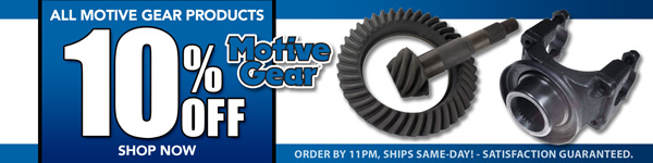 Save 10% on All Motive Gear Products