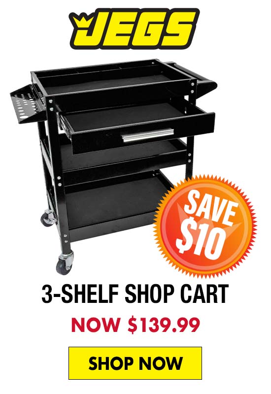 JEGS 3-Shelf Shop Cart - Now $139.99