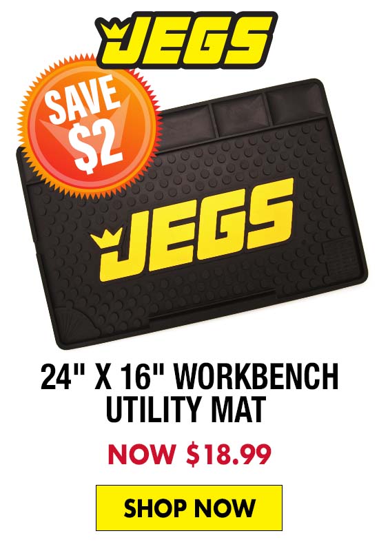 JEGS 24" x 16" Workbench Utility Mat - Now $18.99