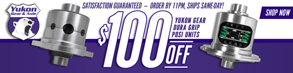 Save $100 on Select Yukon Gear Dura Grip Limited-Slip Positraction