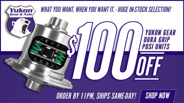 Save $100 on Select Yukon Gear Dura Grip Limited-Slip Positraction