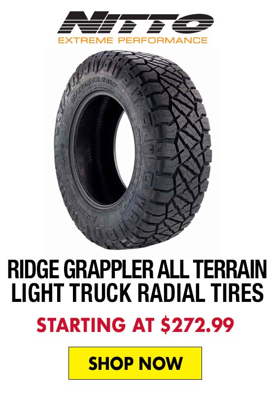 Nitto Ridge Grappler All Terrain Light Truck Radial Tires - Starting at $272.99