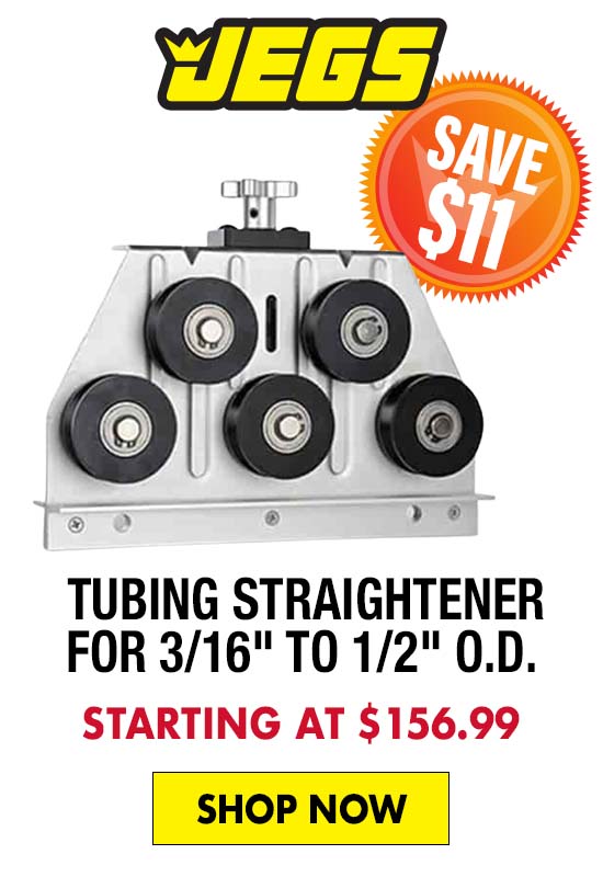 JEGS Tubing Straightener For 3/16" to 1/2" O.D. - Starting at $156.99