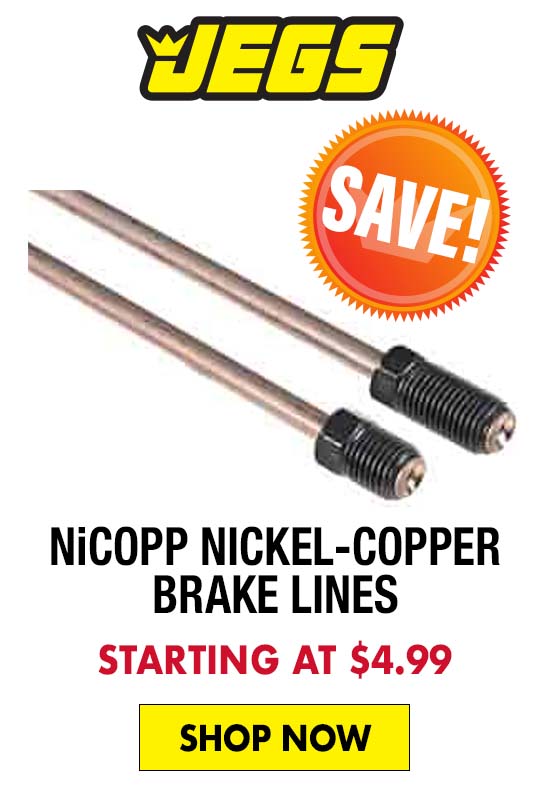 JEGS NiCopp Nickel-Copper Brake Lines - Starting at $4.99
