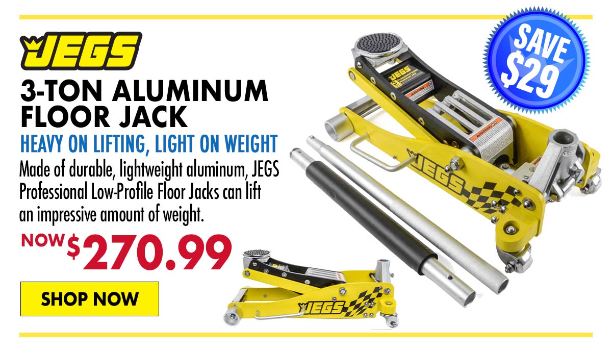 JEGS 3-Ton Aluminum Floor Jack - Now $270.99