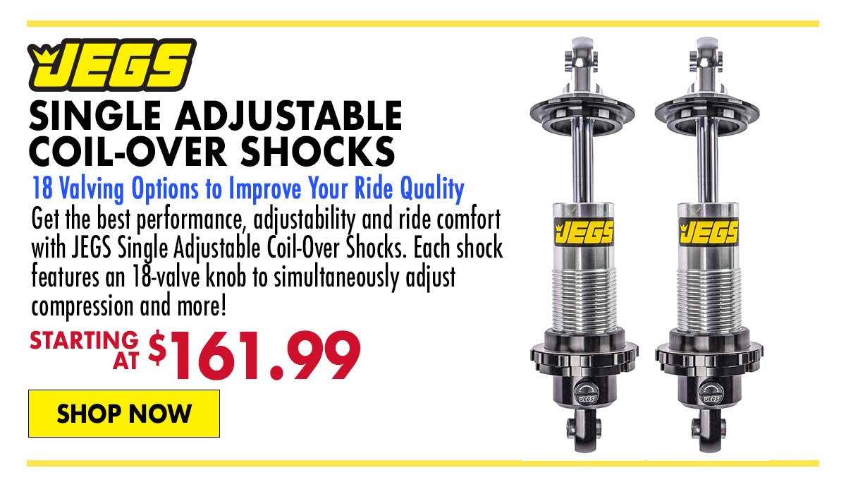 JEGS Single Adjustable Coil-Over Shocks - Starting at $161.99