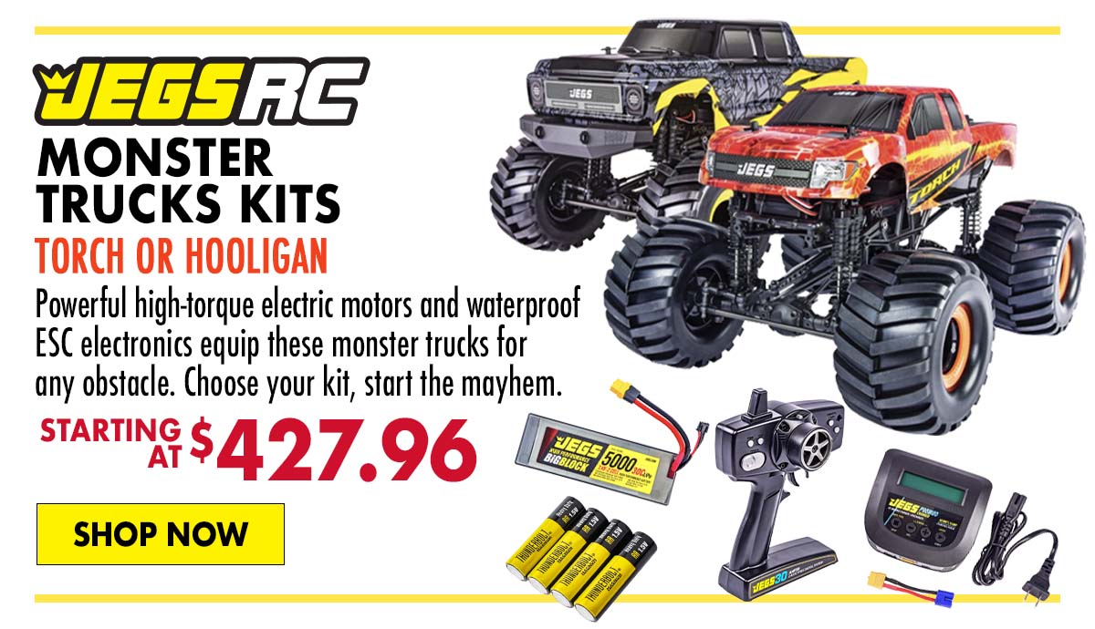 JEGS RC Monster Trucks - Starting $427.96