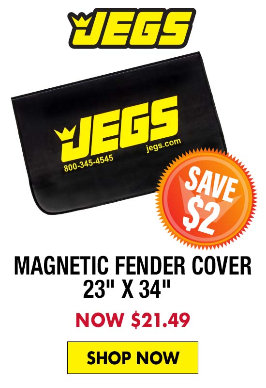 JEGS 23" x 34" Magnetic Fender Cover - Now $21.49