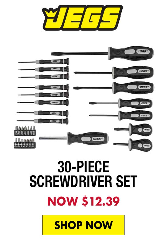 JEGS 30-Piece Screwdriver Set - Now $12.39