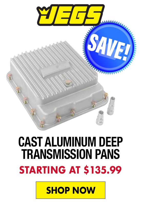 JEGS Cast Aluminum Deep Transmission Pans - Starting at $135.99