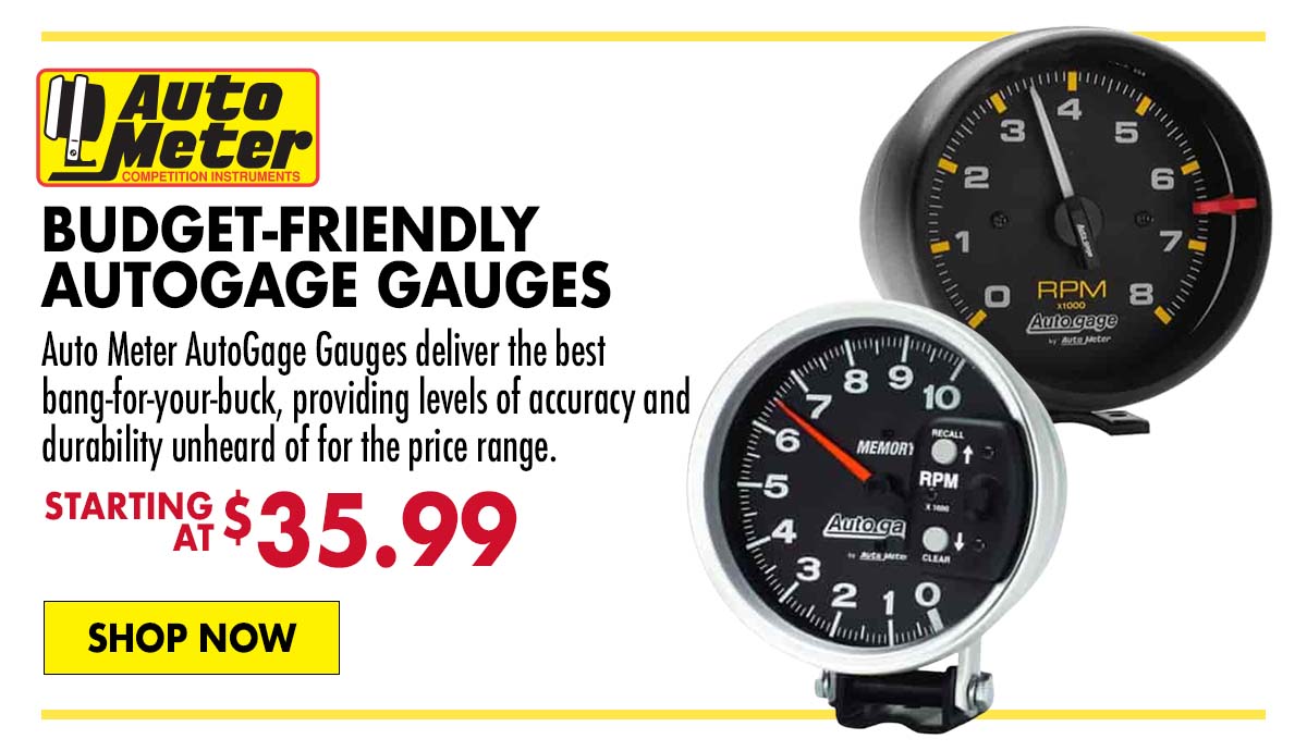 Auto Meter Budget-Friendly AutoGage Gauges - Starting at $35.99