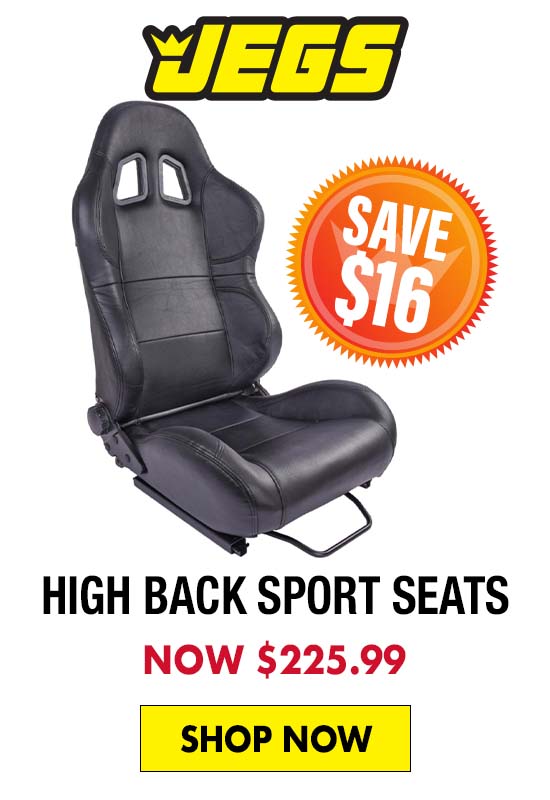 JEGS High Back Sport Seats - Now $225.99