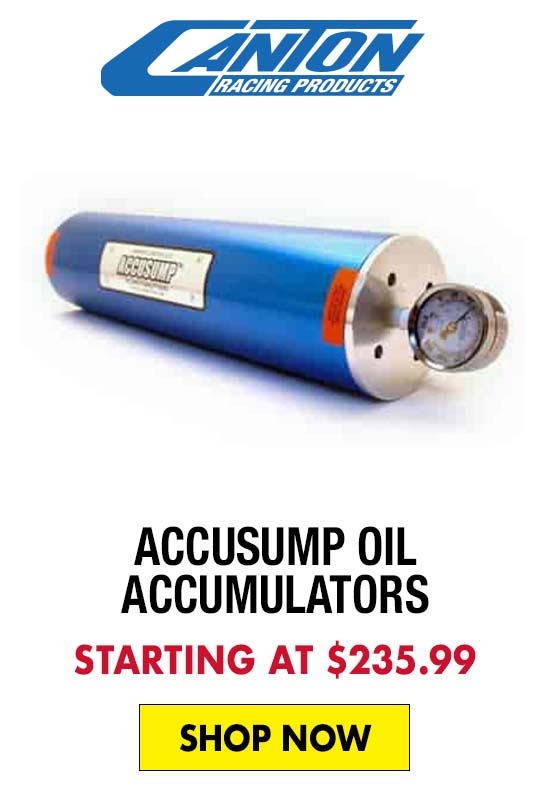 Canton Racing Accusump Oil Accumulators - Starting at $235.99
