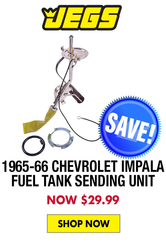 JEGS 1965-1966 Chevrolet Impala Fuel Tank Sending Unit - Now $29.99