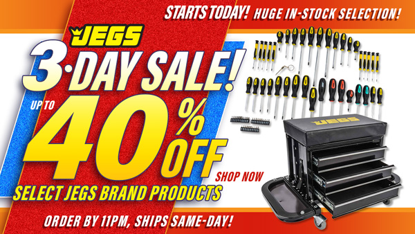 JEGS 3-Day Sale - Up To 40% Off Select JEGS Brand Products
