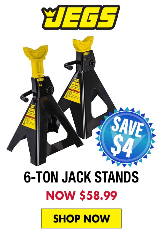 JEGS 6-Ton Jack Stands - NOW $58.99
