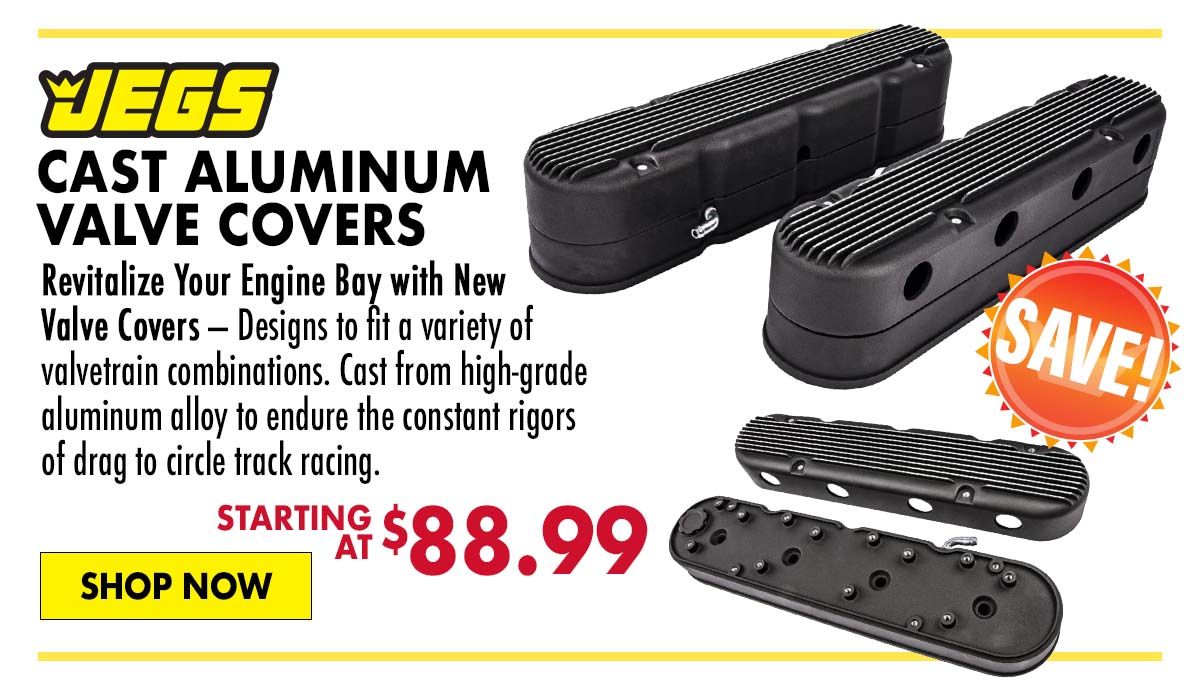 JEGS Cast Aluminum Valve Covers - Starting at $88.99