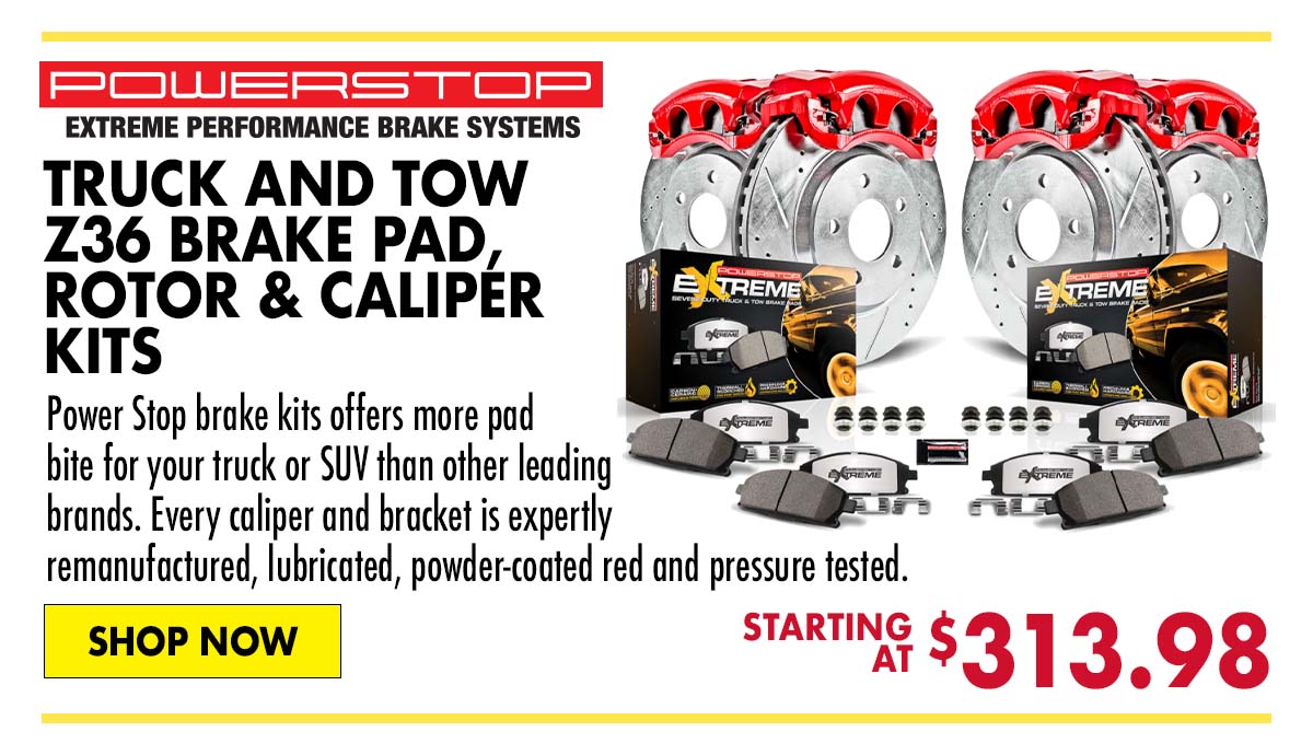 PowerStop Truck and Tow Z36 Brake Pad, Rotor & Caliper Kits - Starting at $313.98