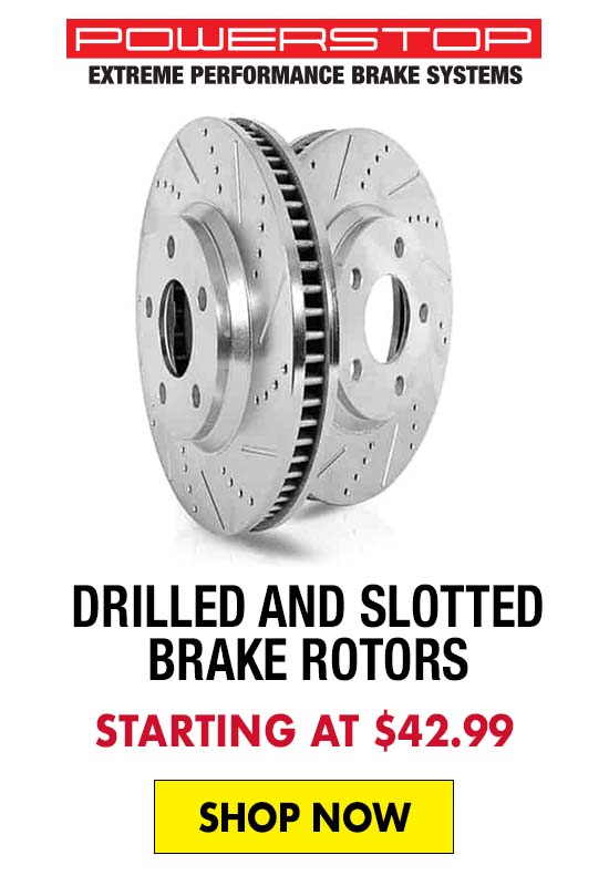 PowerStop Drilled and Slotted Brake Rotors - Starting at $42.99