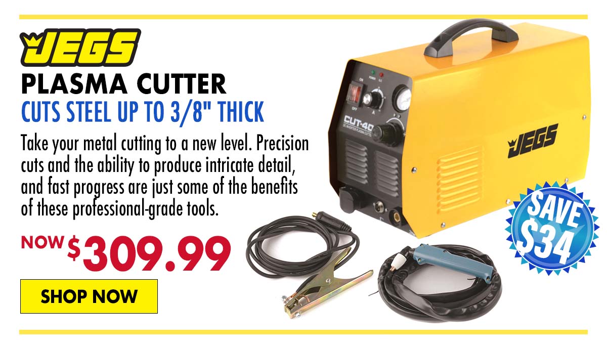 JEGS Plasma Cutter Cuts Steel up to 3/8" Thick - Now $309.99
