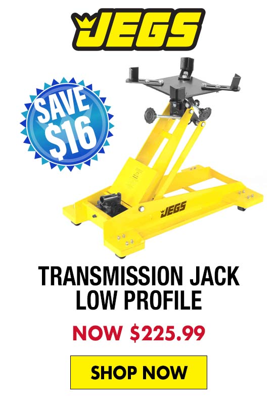 JEGS Transmission Jack Low Profile - Now $225.99