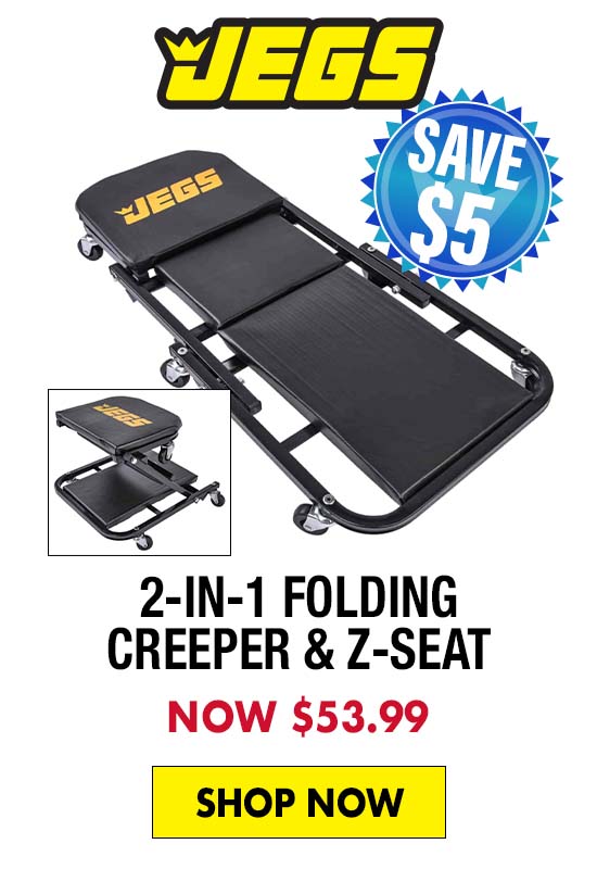 JEGS 2-in-1 Folding Creeper & Z-Seat - Now $53.99