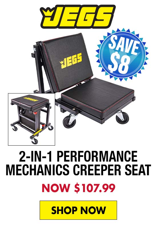JEGS 2-in-1 Performance Mechanics Creeper Seat - Now $107.99