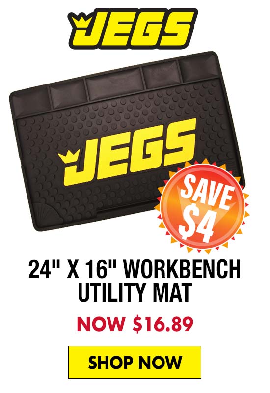 JEGS 24" x 16" Workbench Utility Mat - Now $16.89 SAVE $4
