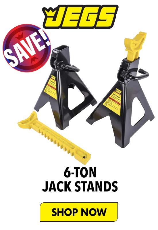 JEGS 6-Ton Jack Stands - Shop Now  6-TON JACK STANDS 