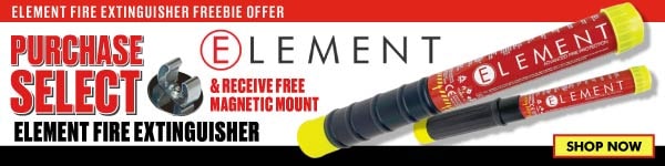 Purchase Select Element Fire Extinguisher & Receive Free Magnetic Mount