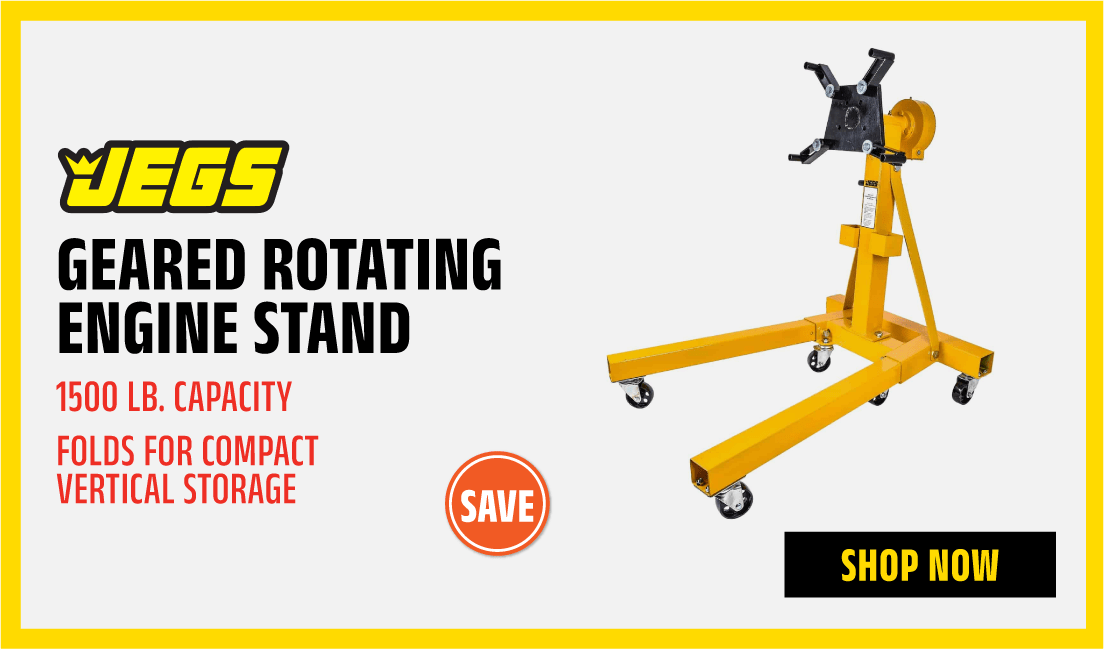 Geared Rotating Engine Stand