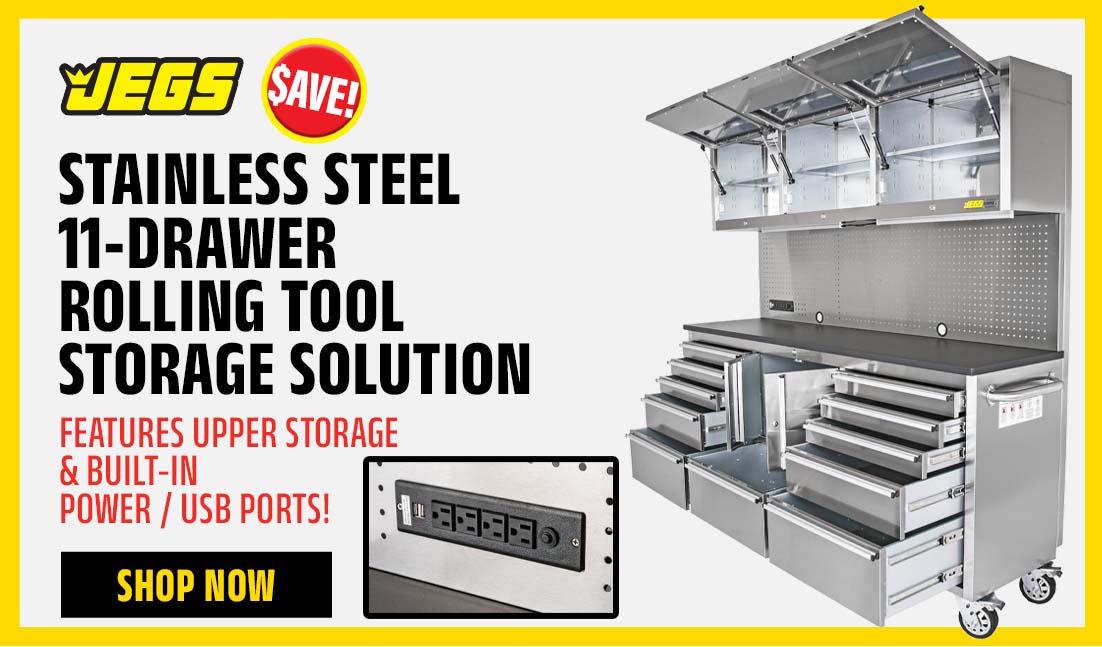 Stainless Steel 11-Drawer Rolling Tool Storage Solution